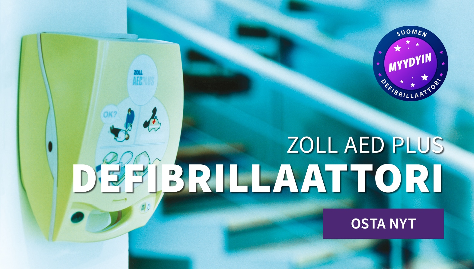 ZOLL AED Plus defibrillaattori